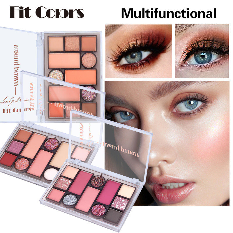 Fit Colors 12 Color Makeup Palette Matte Pearlescent Blush Eyeshadow