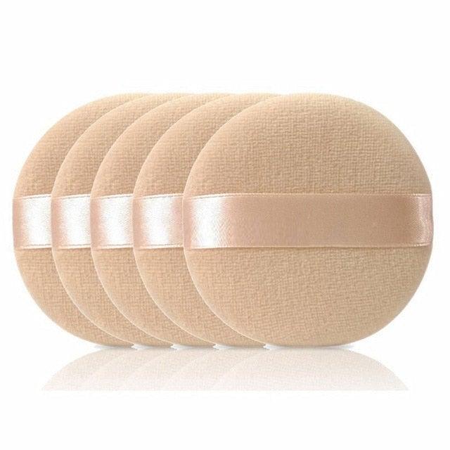 10pcs Round Cosmetic Puff Soft Makeup Sponge for Liquid Foundation