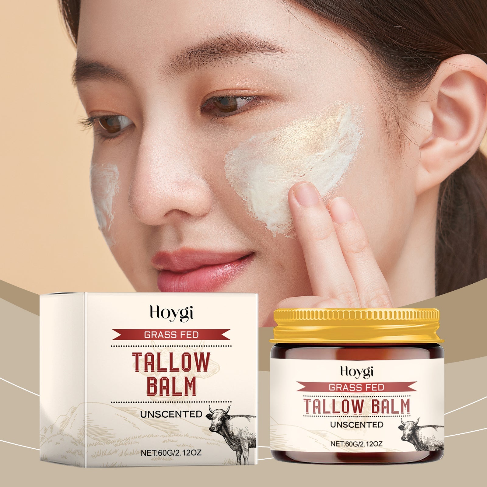 Tallow Moisturizer Nourishes Dry Skin Soft Smoothing Hydrating Cream