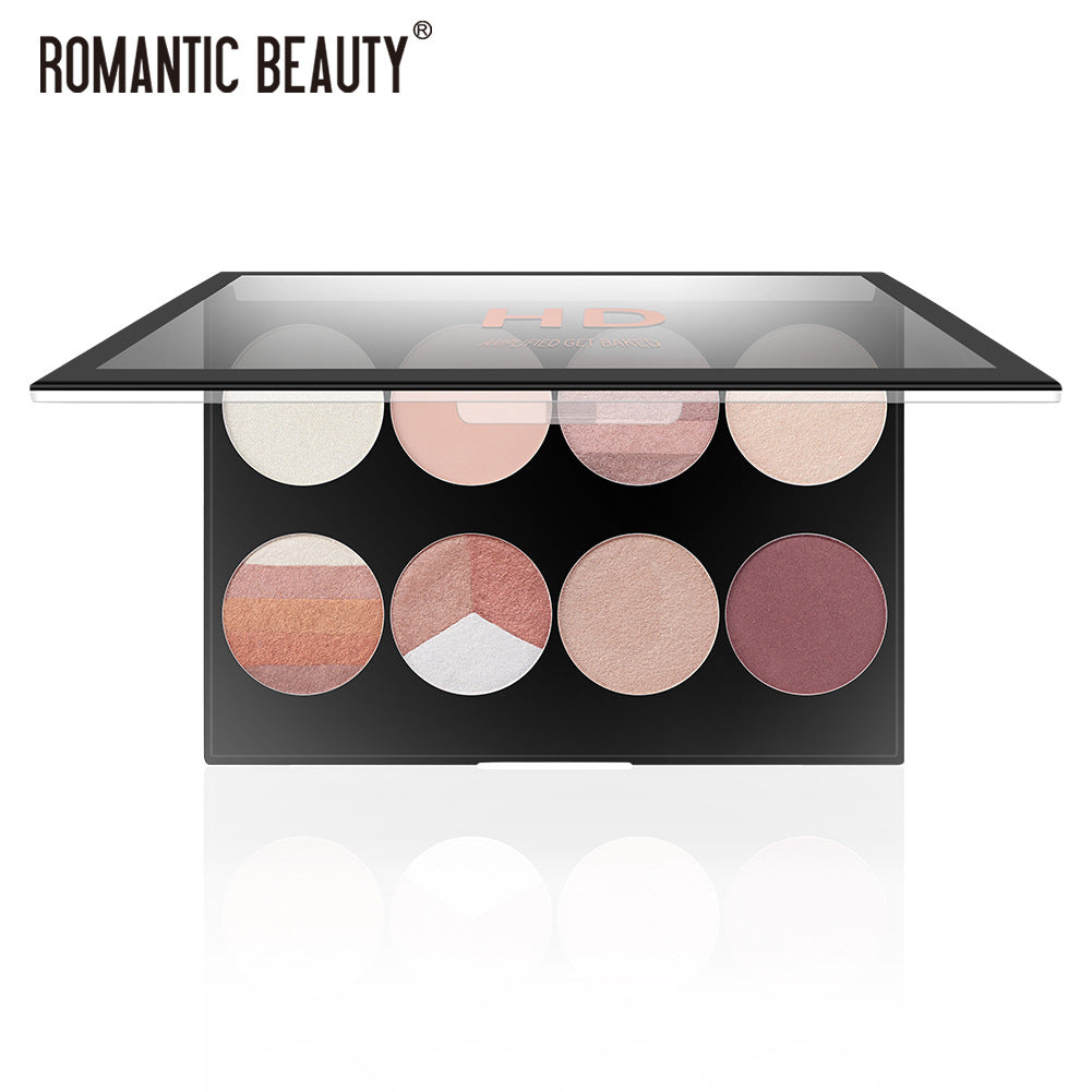 Romantic Beauty 8 Color Eyeshadow Palette Pearl Matte Finish