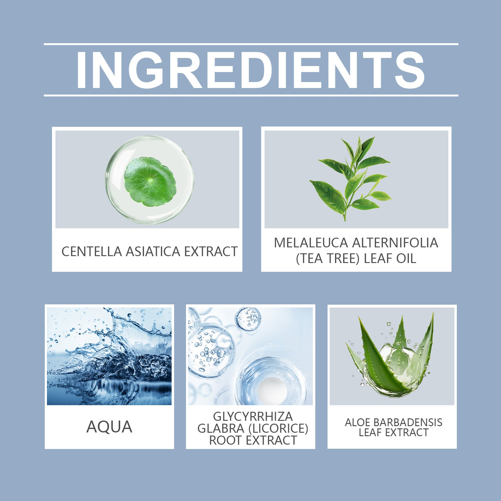 Acne Soothing Serum Hydrating Moisturizing Pimple Care Facial Solution