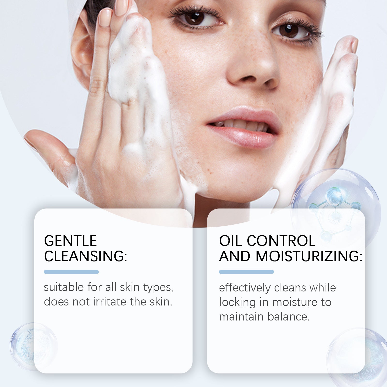 Amino Acid Cleanser Gentle Refreshing Moisturizing Non Greasy Face