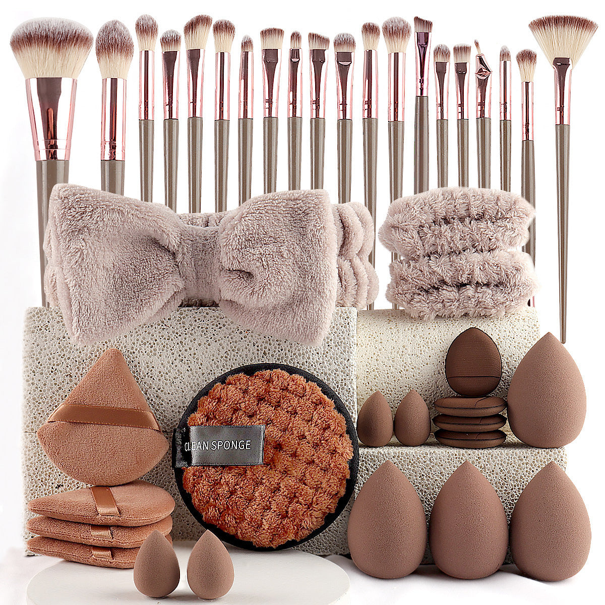 20-40 Beauty Tools Makeup Set Face Wash Complete Kit