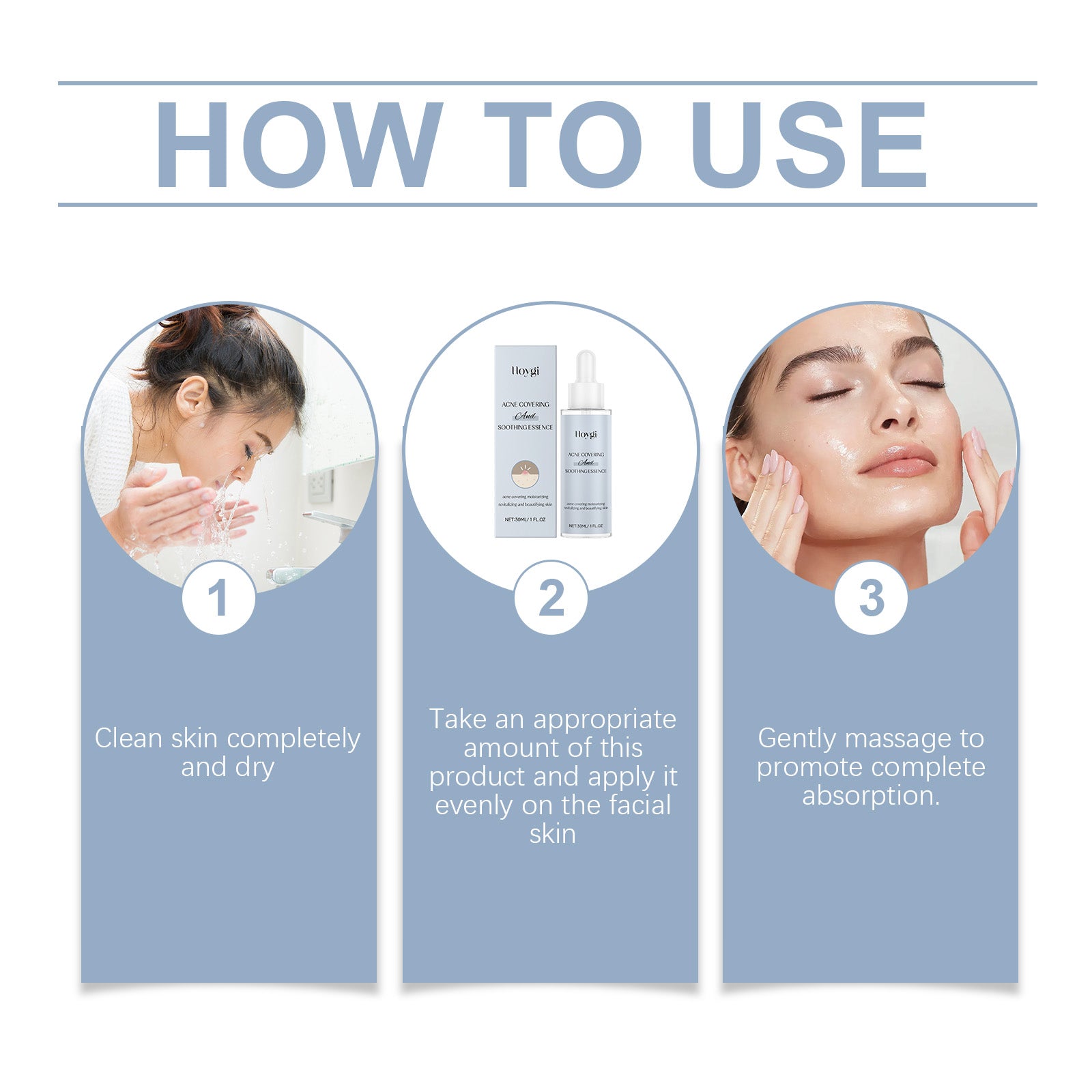 Acne Soothing Serum Hydrating Moisturizing Pimple Care Facial Solution