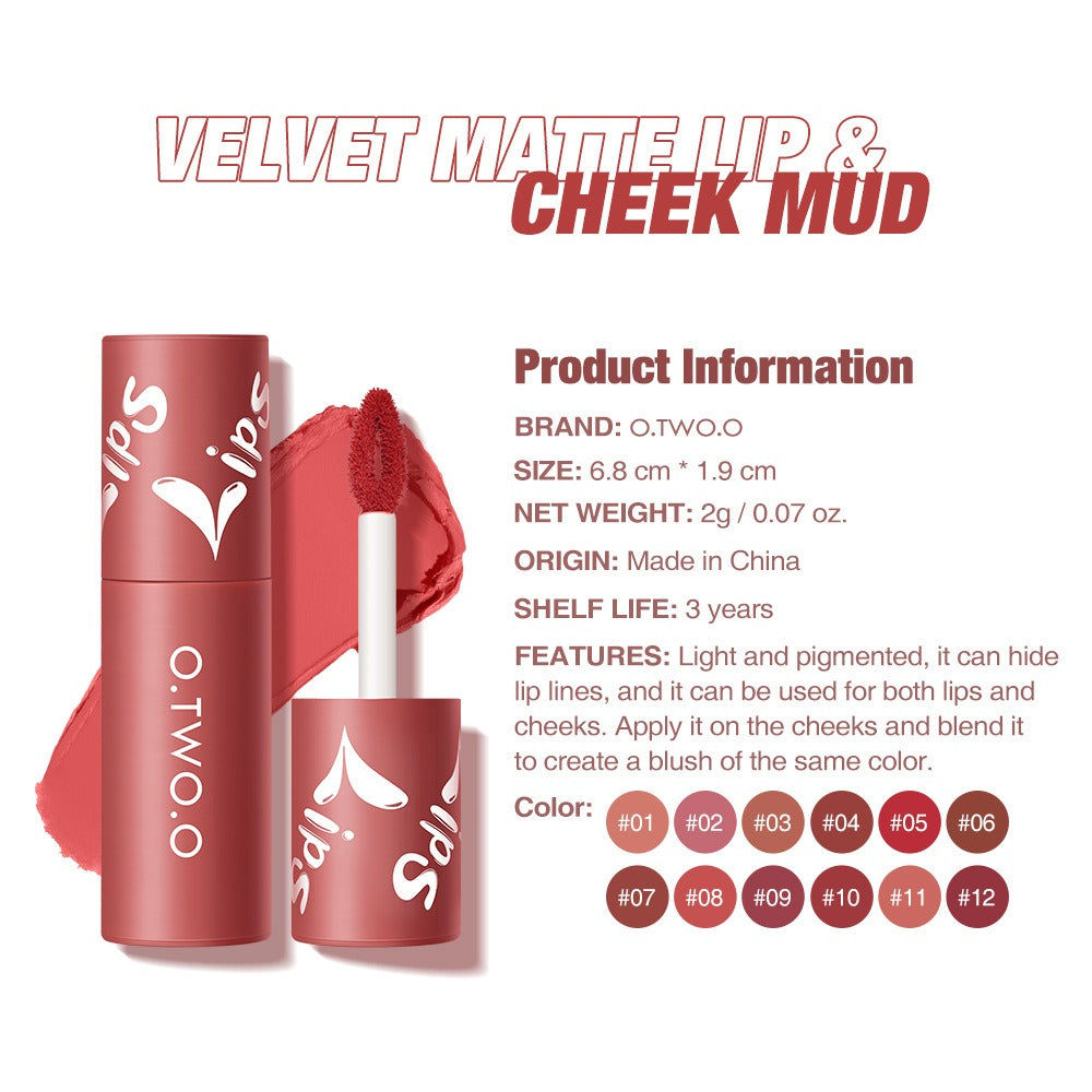 Lip Clay Matte Lip Cheek Dual Use Blusher Non Transfer