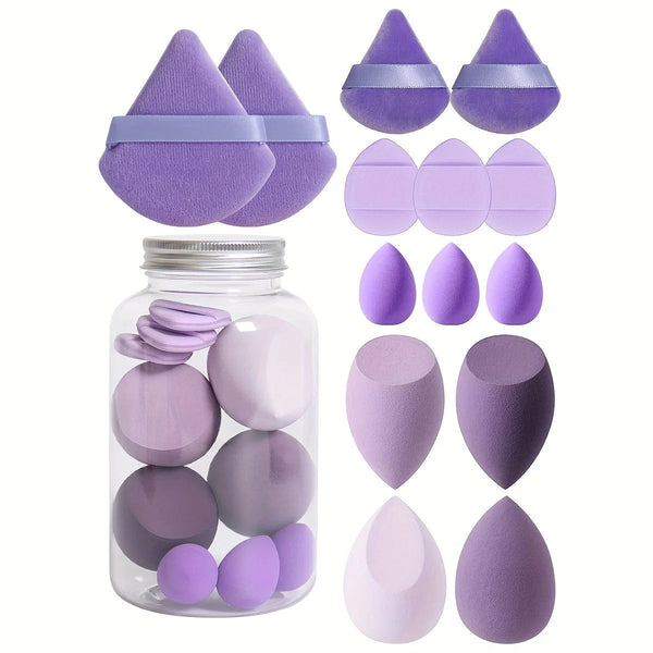 14 Pcs Makeup Sponge Set Triangle Blender Powder Puff