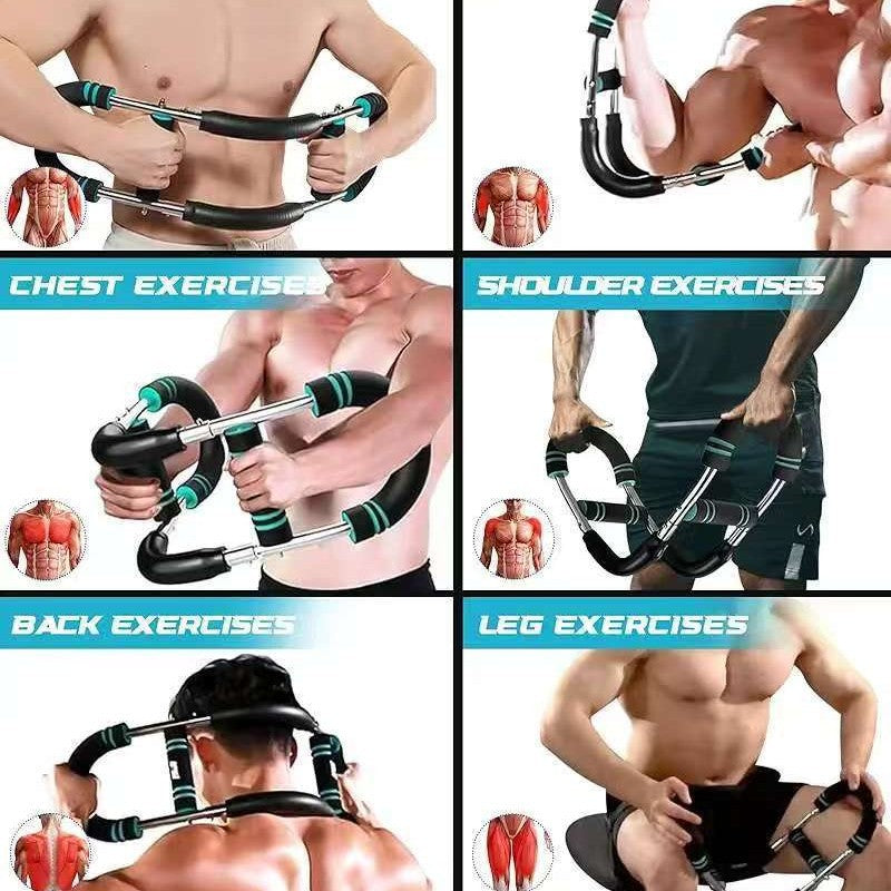 Adjustable Arm Strength Trainer U Shaped Chest Muscle Fitness Equipment