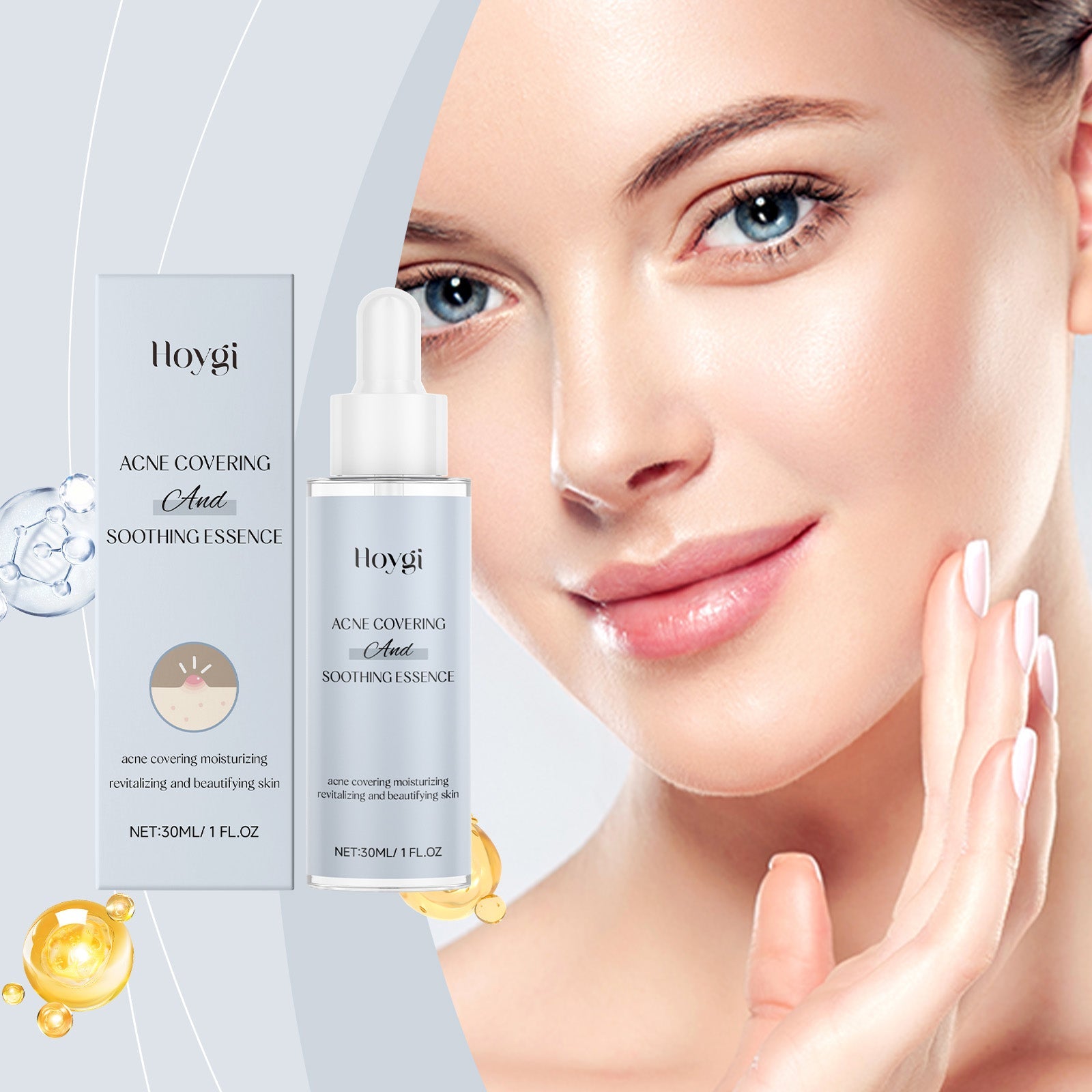 Acne Soothing Serum Hydrating Moisturizing Pimple Care Facial Solution