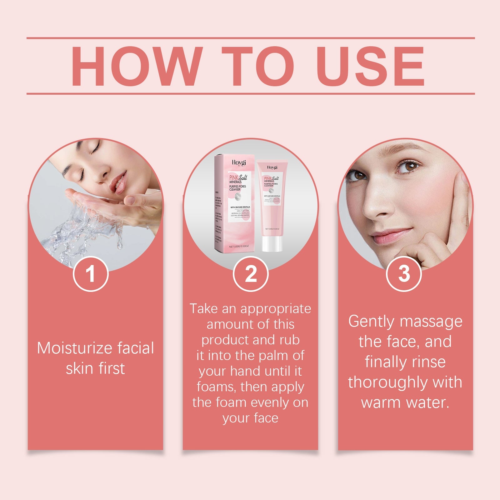 Pore Cleansing Cleanser Gentle Moisturizing Face Wash for Skin