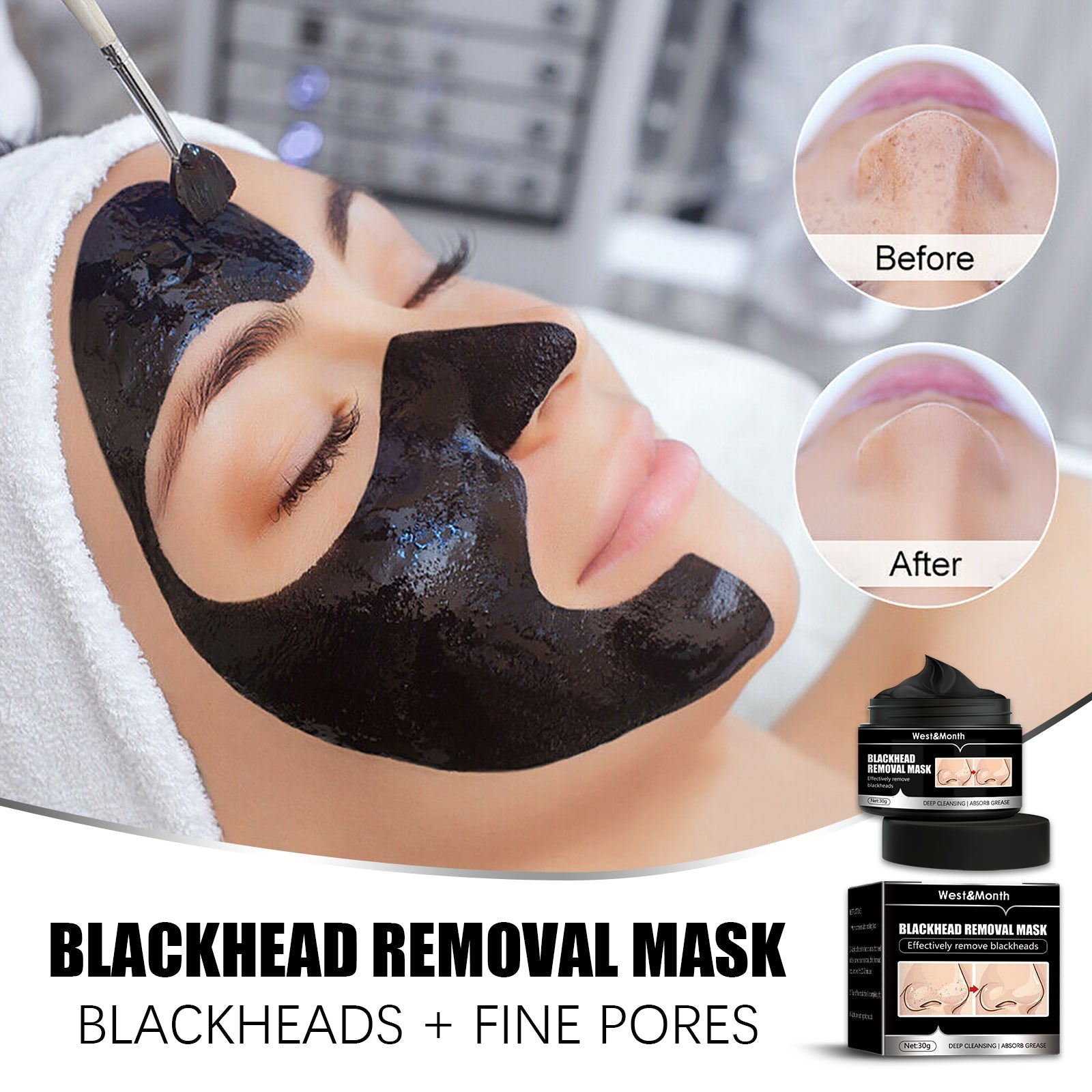 Blackhead Removal Peel Off Mask Activated Carbon Cleansing Face