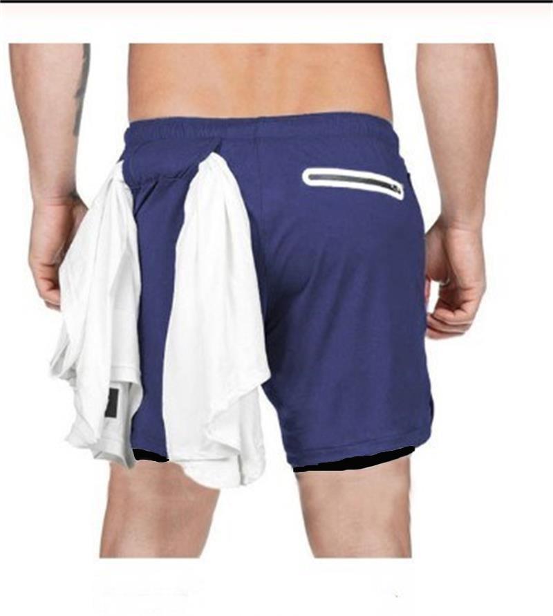 Men’s Camo Running Shorts 2-in-1 Quick Dry Gym Training