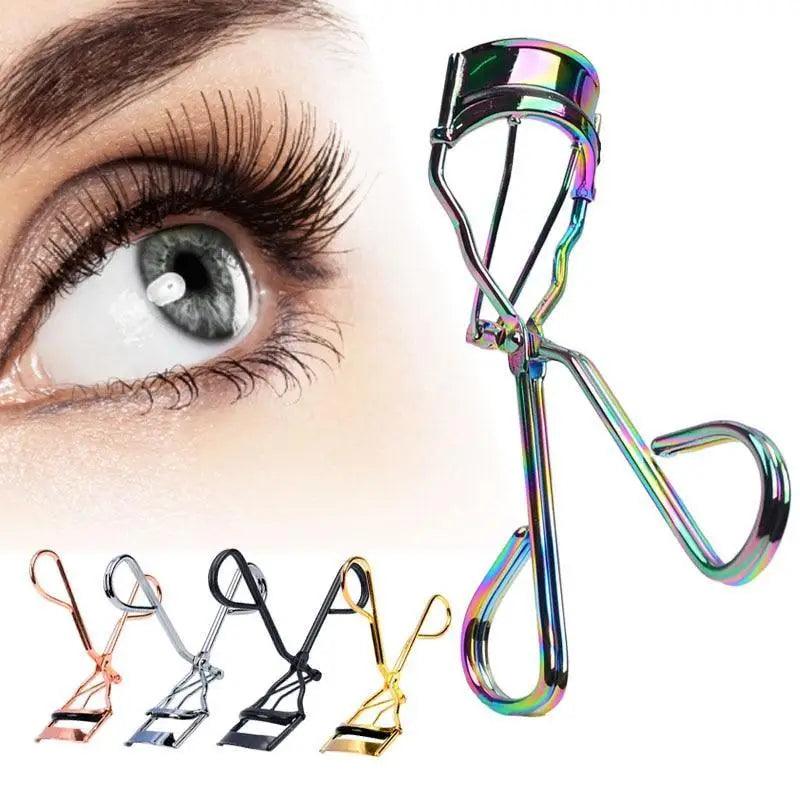 Portable Colorful Eyelash Curler Professional Non Slip Long Lasting
